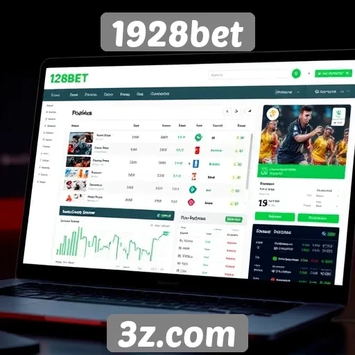 Interface do usuário do site 1928bet em detalhes